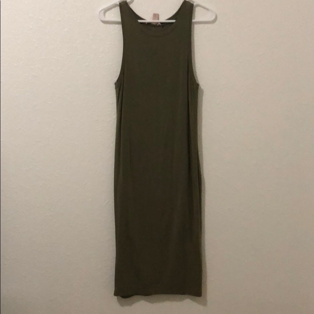 Olive green dress by forever 21